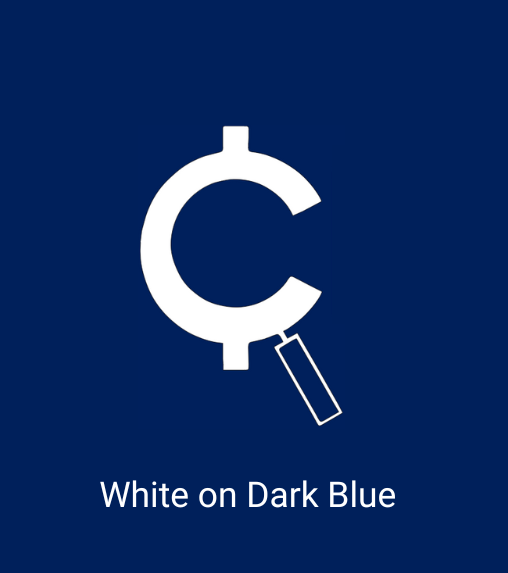 white chaser logo on dark blue background
